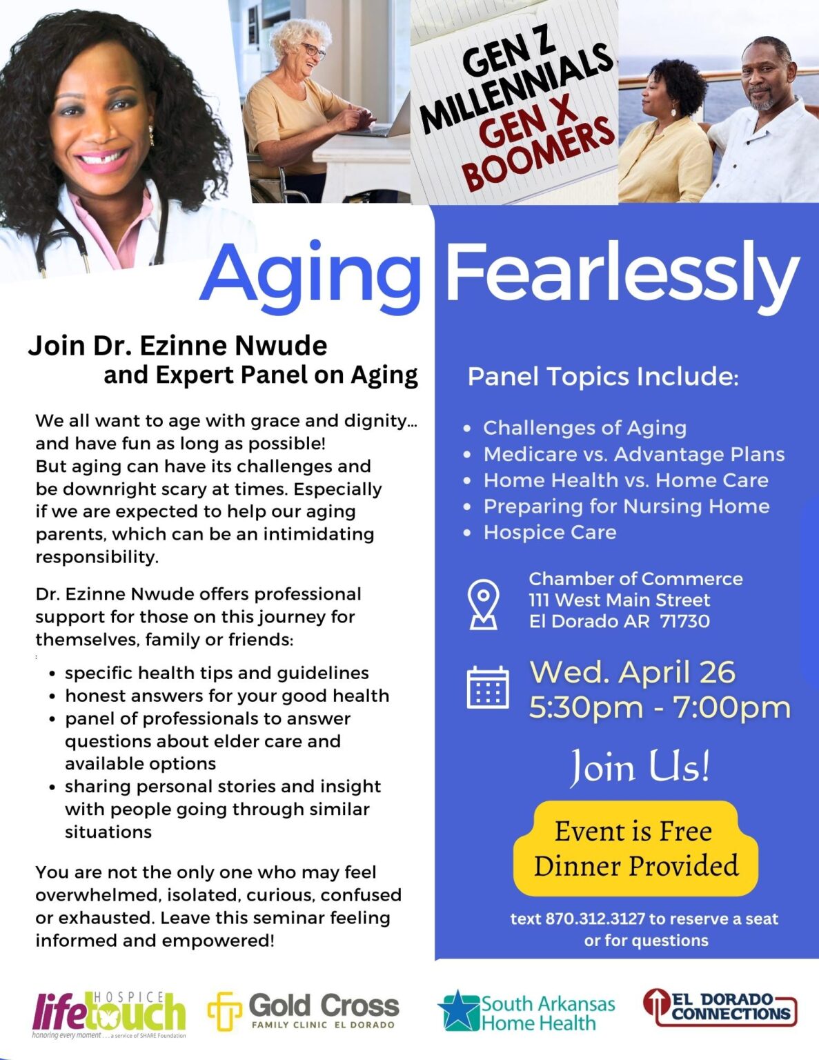 Aging Fearlessly A panel of Aging for Caregivers and the Community